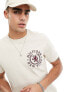 Фото #3 товара Tommy Hilfiger icon crest t-shirt in cream