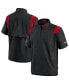 Фото #1 товара Men's Black Atlanta Falcons Sideline Coaches Short Sleeve Quarter-Zip Jacket