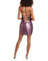 Фото #2 товара Suboo Zoe Cowl Mini Dress Women's Purple Xs