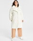 Фото #4 товара Women's Plus Size Notch-Collar Teddy Coat, Created for Macy's