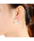 Фото #1 товара Stylish Modernized Solitaire Drop Earrings