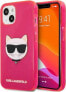 Karl Lagerfeld Etui Karl Lagerfeld KLHCP13SCHTRP Apple iPhone 13 mini różowy/pink hardcase Glitter Choupette Fluo