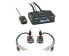 Фото #1 товара Lindy 2 Port VGA - USB 2.0 & Audio Cable KVM Switch - Black