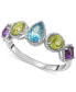 ფოტო #1 პროდუქტის Multi-Gemstone (1-1/4 ct. t.w.) Ring in Sterling Silver