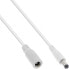 Фото #1 товара InLine DC extension cable - DC male/female 5.5x2.5mm - AWG 18 - white 3m