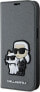 Karl Lagerfeld Etui Karl Lagerfeld KLBKP14SSANKCPG Apple iPhone 14 bookcase srebrny/silver Saffiano Karl & Choupette