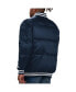 Men's Navy New York Yankees Bronx Satin Full-Snap Bomber Jacket