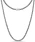 Фото #1 товара Foxtail Round 4mm Chain Necklace in Sterling Silver