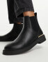 New Look flat chelsea boot in black