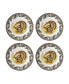 Woodland Turkey Salad Plates, Set of 4