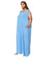 ფოტო #2 პროდუქტის Plus Size Olson Wide Leg Pocket Jumpsuit