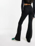 Фото #2 товара Cotton:On Ponte flared trousers in black