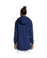 Фото #3 товара Women's Tall Waterproof Hooded Packable Raincoat