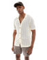 ONLY & SONS open knit shirt in off white Altweiß, S - фото #1