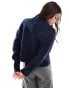 Фото #3 товара ASOS DESIGN clean crew neck jumper in navy