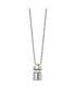 ფოტო #3 პროდუქტის Polished Capsule that Opens on a Ball Chain Necklace