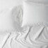 Standard 500 Thread Count Washed Supima Sateen Solid Pillowcase Set White -