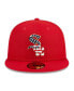 Фото #3 товара Men's Red Chicago White Sox 2023 Fourth of July 59FIFTY Fitted Hat