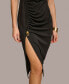 Фото #4 товара Women's Side-Ruched Cap-Sleeve Dress