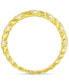 ფოტო #3 პროდუქტის Cubic Zirconia Twist San Marcos Ring in 14k Gold-Plated Sterling Silver