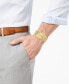 ფოტო #4 პროდუქტის Men's Futuro Diamond-Accent Gold-Tone Stainless Steel Bracelet Watch 30x45mm