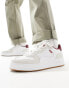 Levi's Glide leather trainer with logo in cream suede mix