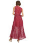 Women's Ruffled Pleated Maxi Dress