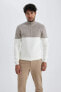 Фото #3 товара Свитер Defacto Slim Fit Crew Neck