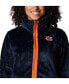 Women's Navy Auburn Tigers Fireside II Sherpa Full-Zip Jacket