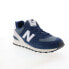 New Balance 574 U574PO2 Mens Blue Suede Lace Up Lifestyle Sneakers Shoes 11.5