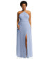 ფოტო #1 პროდუქტის Plus Size Diamond Halter Maxi Dress with Adjustable Straps