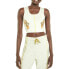 Фото #1 товара Puma Frida Kahlo X Crop Sports Bra Womens Off White Casual 521719-33