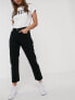 Фото #1 товара Levi's 501 high rise straight leg crop jeans in black