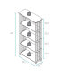 Фото #6 товара Mission Style 5-Shelf Bookcase