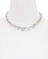 ფოტო #2 პროდუქტის Silver-Tone Alternating G Link Collar Necklace, 16" + 2" extender