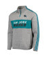 Фото #3 товара Men's Heathered Gray San Jose Sharks Mario Quarter-Zip Jacket