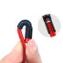 Wytrzymały elastyczny kabel przewód USB-C PD PD 2.0 60W 20V 3A QC3.0 2M czarno-czerwony