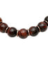 Men's Red Tiger's Eye Bead Bolo Bracelet