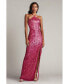 ფოტო #4 პროდუქტის Women's Koda Animal Sequin Halter Gown