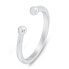 Minimalist open silver ring RI104W