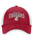 Men's Crimson, White Washington State Cougars Breakout Trucker Snapback Hat