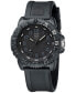 ფოტო #2 პროდუქტის Men's Swiss Navy Seal Colormark Foundation Exclusive Black Rubber Strap Watch 44mm