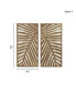 Фото #9 товара Birch Palms Two-Tone 2-Piece Wood Panel Wall Decor Set