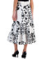 ფოტო #2 პროდუქტის Women's Printed Pull-On Tiered Midi Skirt