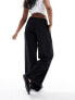 Фото #3 товара Stradivarius STR slouchy tailored trouser in black