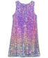 ფოტო #2 პროდუქტის Big Girls Allover Ombré Paillette Shift Dress