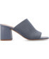 ფოტო #2 პროდუქტის Women's Lorenna Block Heel Slide Sandals