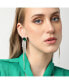 ფოტო #2 პროდუქტის Women's Green Bling Drop Earrings