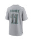 Фото #2 товара Мужская футболка Nike A.J. Brown серого цвета с эмблемой Philadelphia Eagles Super Bowl LVII Patch Atmosphere Fashion Game Jersey