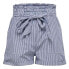 ONLY Smilla Stripe Belt denim shorts